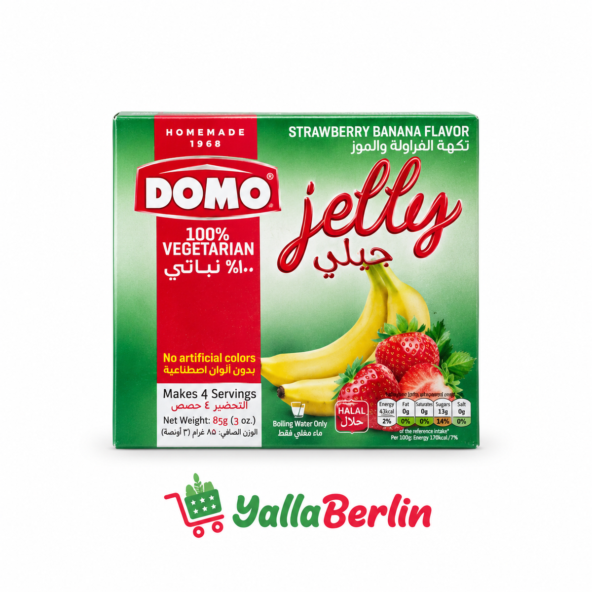Domo JELLY 85g Erdbeeren-Banane