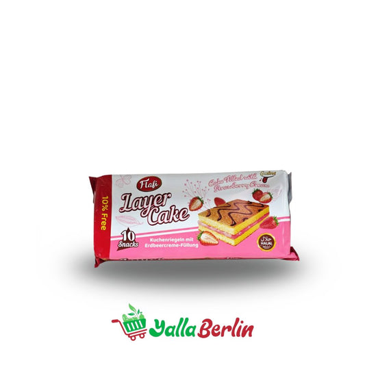 Flafi Schichtkuchen mit Erdbeercreme – 10 Snacks