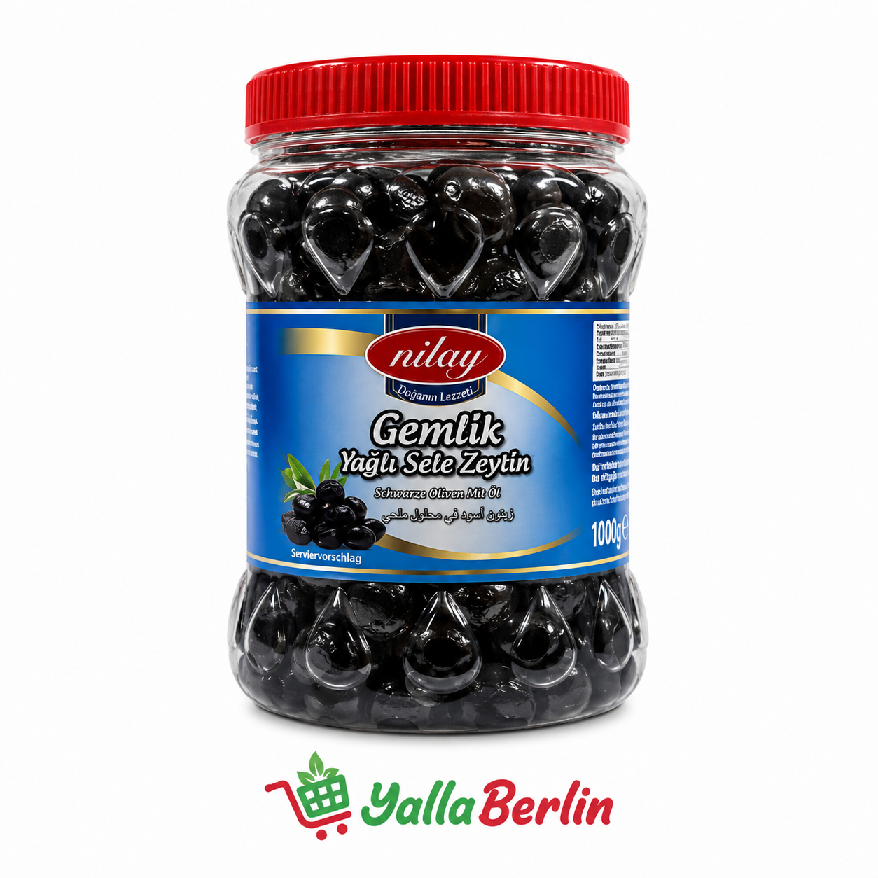 Nilay Gemlik schwartz Oliven 1000gr