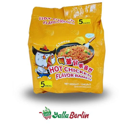 HOT CHICKET FlavorRamen Käse Geschmack 5×134gr