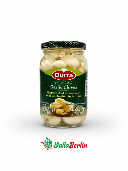 Durra Knoblauchzehen in Salzlake 370g