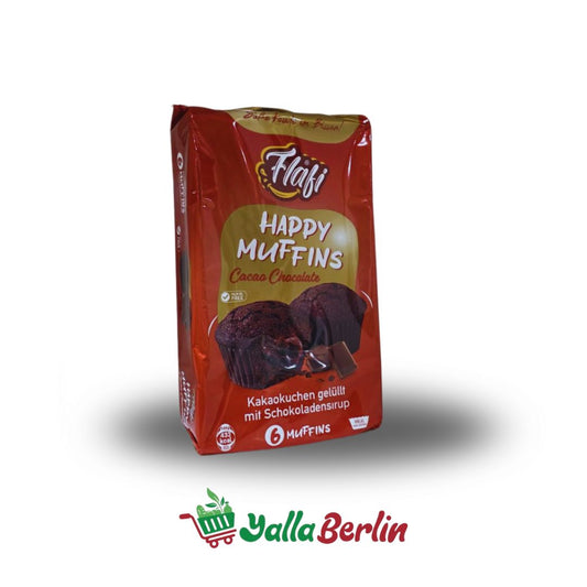 Flafi Happy Muffins mit Cacao Chocolate - 6 Stück