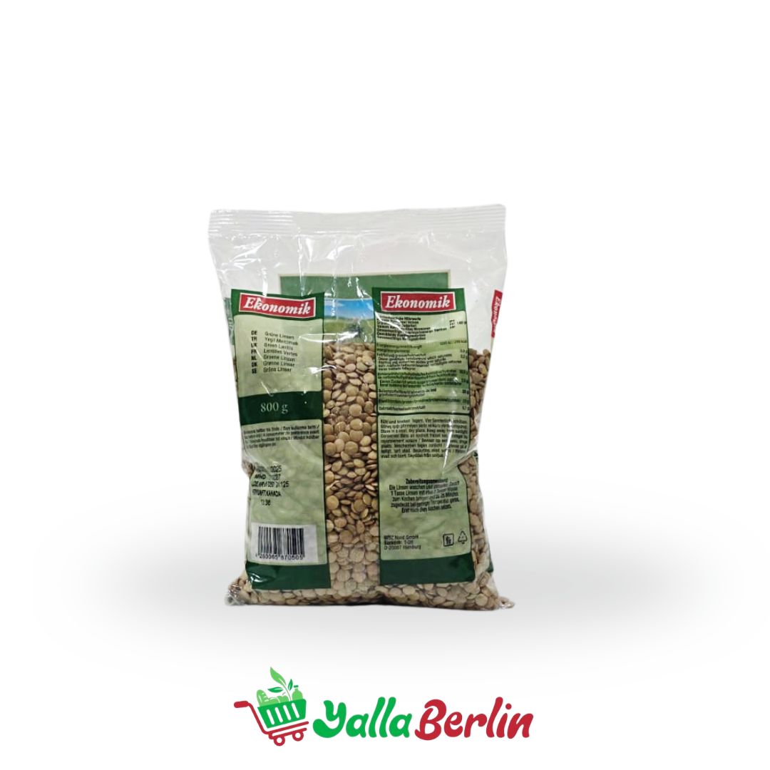 EKONOMIK GRÜNE LINSEN 800gr