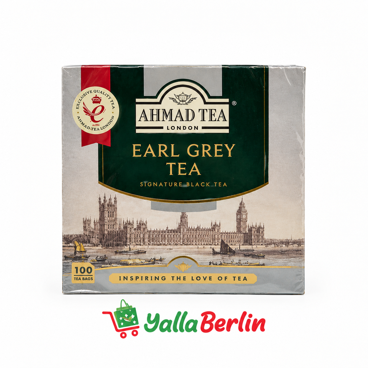 AHMAD TEA  Earl Grey Tee silber 100T.Beutel